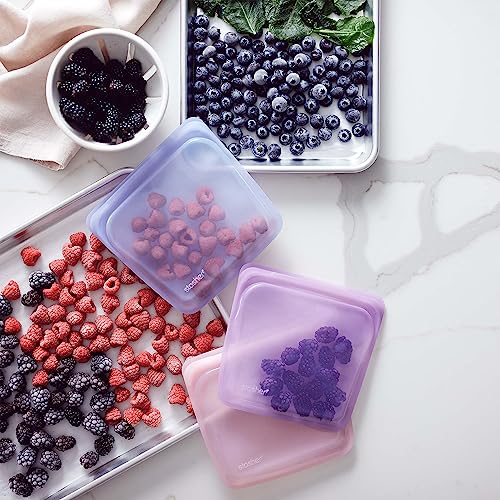 Premium Reusable Silicone Sandwich Bag (Tie Dye Blue / Single)