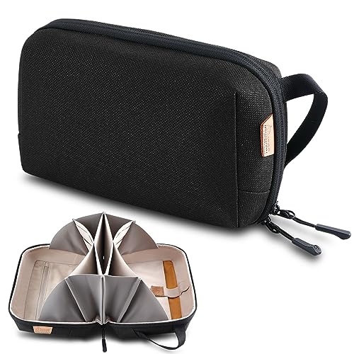 Electronic Organizer Travel Case Bag for Cables (Black / Plus)