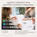 Note AI Voice Recorder Transcribe Summarize (Silver)