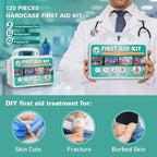 120 Pieces Hardcase First Aid Kit (120 Pieces)