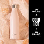 Stainless Steel Water Bottle 17 Fl ounces Himalayan Salt Triple (17 Ounces / Himalayan Salt)