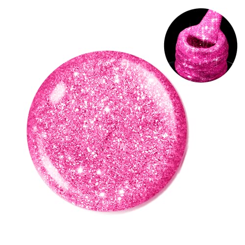 Beetles Glitter Gel Nail Polish (B - Shimmery Pink | Hot Pink Glitter)