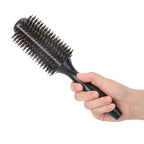 Boar Round Styling Hair Brush Wood Roller Round Comb Heat Anti Static Hairdressing Comb Blow Dryer & Curling Roll Hairbrush