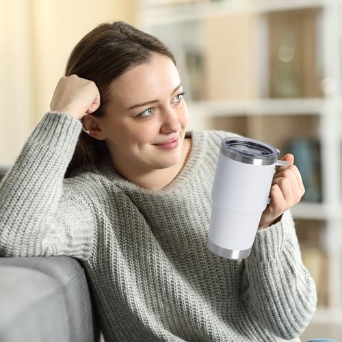 20oz Tumbler Bulk with Lid (White / 20 Ounces-6)