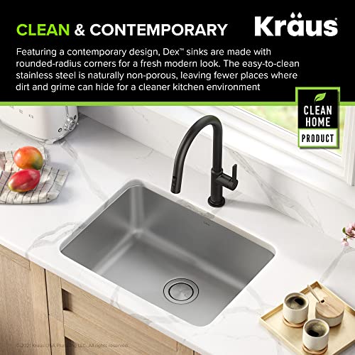 Stainless Steel 25 in 16 Gauge Undermount Kitchen Sink KA1US25B (25 Inch / Single Bowl)