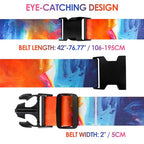 Luggage Straps for Suitcases Adjustable Travel Belt (Sun orange)
