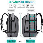 Carry on Backpack Airline Approved for Men (Grey-a50l)
