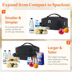 Insulated Lunch Box for Men (Black / 8.2L)