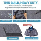 Travel Duffle Bag for Women & Men. Extra Large Foldable Duffel Bags (140L / SnowBlack)
