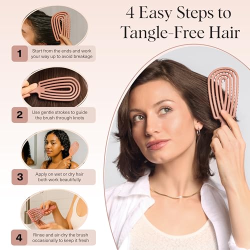 Flexi Flow Detangler Brush (Terracotta / 1 pc)