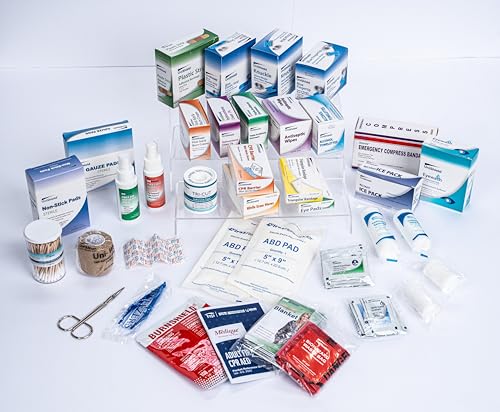Class A First Aid Refills Supplies Without Cabinet (3 Shelf Refills Without Cabinet / Class A without tablets | Without Cabinet)