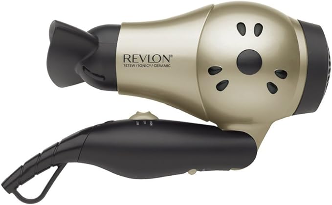 REVLON 1875W Compact Folding Handle Hair Dryer | Great for Travel