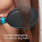 Hair Brush Detangling (Teal / Wire Cushion Brush (Pack of 1))