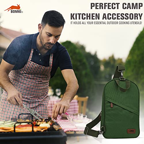 Grilling & Camping Cooking Utensils Set (Green Lite)