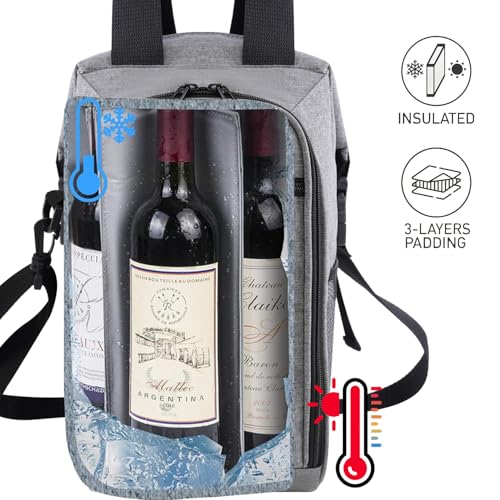 4 Bollte Wine Bag (4 Bottle / Ash Gray)