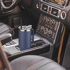 40 oz Stainless Steel Tumbler with Handle (Navy Blue / 40 Ounces)