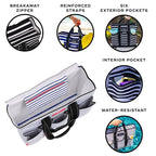Rocket Pocket Utility Tote Bag (Ship Shape)