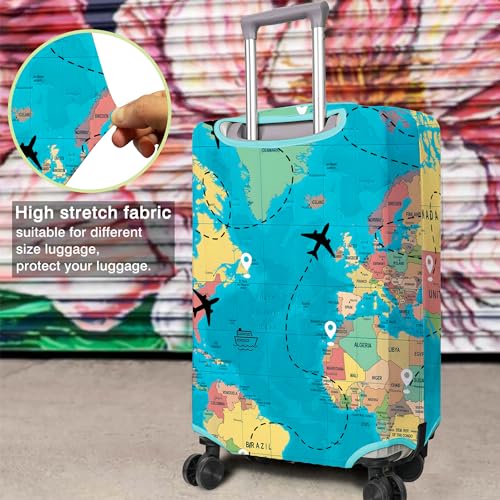 Travel Luggage Cover Suitcase Protector Fits 18 (C-1 / L(25-28in))