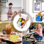 Lunch Box for Women Lunch Bags for Work for Teacher Nurse Mom Small Insulated LunchBag for Picnic Travel Shopping (Small / S2: Coffee & Cream)
