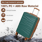 30" Hardside Checked Luggage (Emerald Green)