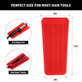 Heat Resistant Silicone Mat Pouch for Curling Irons & Flat Irons (1 PACK / Red)