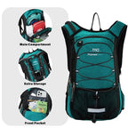 15L Insulated Hydration Backpack Pack with 2L Water Bladder Lightweight Hiking Backpack Bag for Women Men Daypack for Hiking Running Festival Camping Biking
