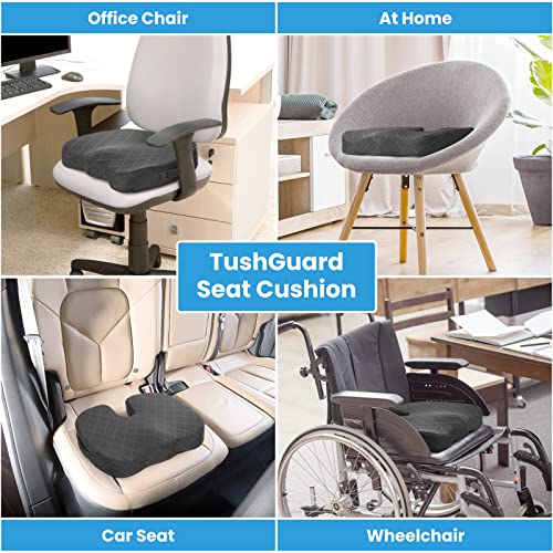 Seat Cushion for Office Chair (XX-Large / Grey)