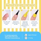 Beetles Yellow Gel Nail Polish (K - Neon Yellow | Lemon Stripe)