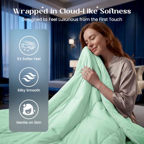 Temperature Regulating Comforter (Mint Macaron / Ultimate Twin (60"x80"))