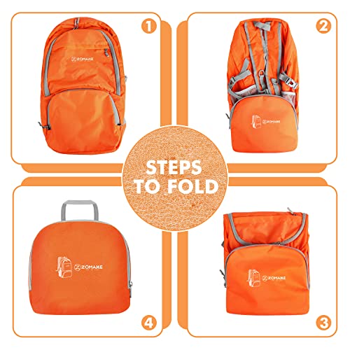Lightweight Packable Backpack 30L (30L / Orange)