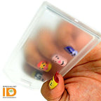 Bulk 50 Pack Premium Rigid Airline Luggage Tag Holders with 6" Worm Loops (50 Pack / Clear)
