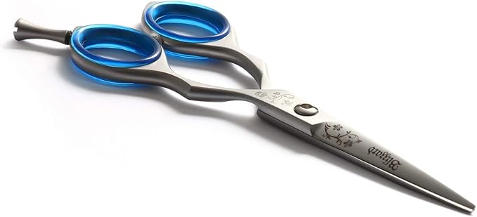 Blizzard Professional Hair Cutting Scissors – 6 inch VG10 Cobalt Haircut Shears with Razor Sharp Blades - Matt Finish Barber Hairdressing Travel Case for Salons & Home Use
