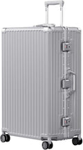 AnyZip Luggage PC+ABS Aluminum Frame Zipperless Checked Luggage Hard Shell by YourBestTravelChoice