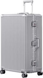 AnyZip Luggage PC+ABS Aluminum Frame Zipperless Checked Luggage Hard Shell by YourBestTravelChoice