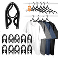 Black Travel Hangers 10 Pack (10 Pack / Black)