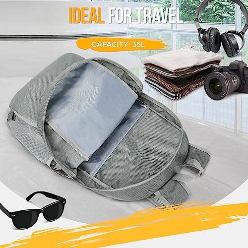 Lightweight Packable Backpack 35L (35L / C-silver Grey)