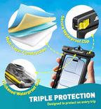 Waterproof Phone Pouch (Black & Yellow)