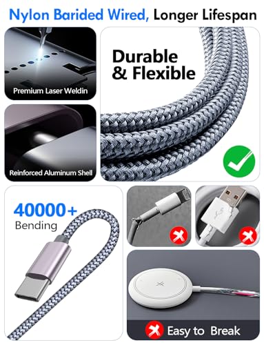 1Pack Travel Essentials for Apple Watch Charger (Gray / 1Pack-4FT)