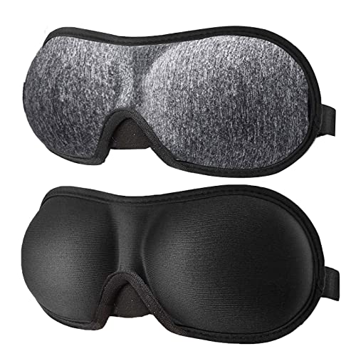 3D Eye mask for Sleeping (Black+gray)