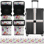 Luggage Straps for Suitcases (Purple Orange)