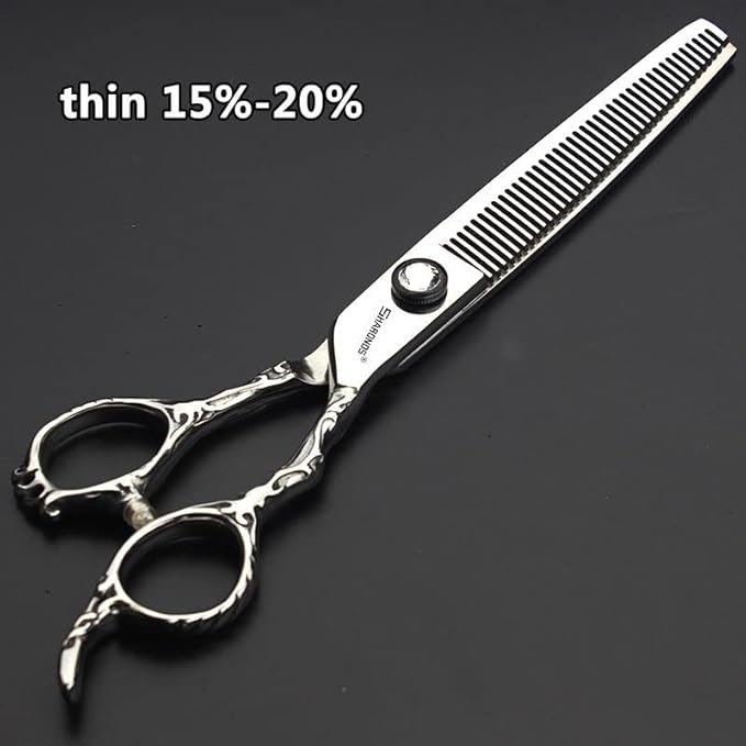 6/7/8 inch Personalized Rose Print Hair Clipper Set (Scissors Set) (7 inch-3pc-B)