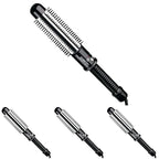 Conair Instant Heat Curling Iron Brush,1 1/4-Inch Barrel Curling Brush for Short Hair,30-Second Heat-Up with 25 Heat Settings for All Hair Types,Black,(Pack of 4)