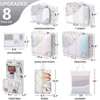 Packing Cubes for Travel (02 Flower)
