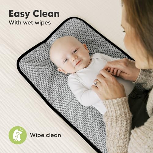 Portable Diaper Changing Pad (Black Geo)