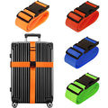 Luggage Straps for Suitcases TSA Approved Travel Belt 4 Pack by Chelmon (Mixed Colors)