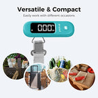 Digital Luggage Scale for Travel (Malachite Blue)