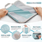 10 Set Compression Packing Cubes for Travel Essentials (Blue Gray)