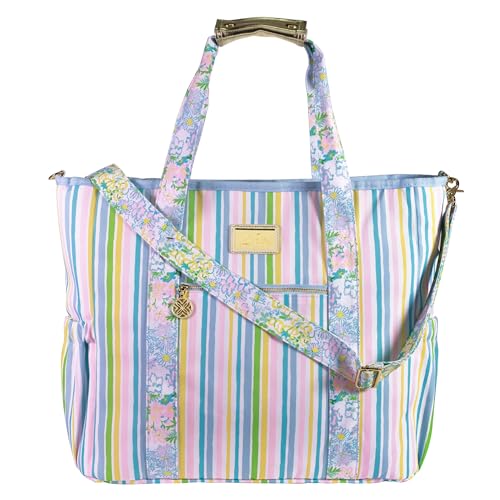 Insulated Cooler Tote (Lilly Garden Stripe)