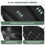 Lightweight Hydration Hiking Backpack with 3L Water Bladder (1.Black / 3L Bladder)