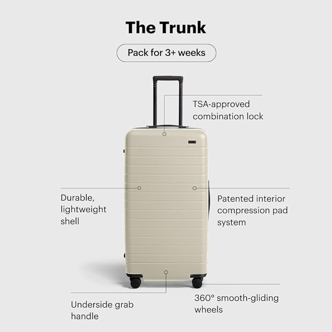 Away Large Trunk Luggage, 31 Inch Hardside Suitcase - Image 3